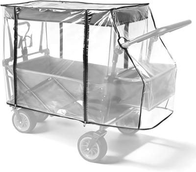 Universele Regenhoes voor Handkar 115 x 51 x 75 cm - Transparante Bescherming voor Camping, Trolley en Kinderen