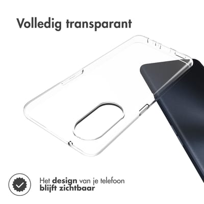 Accezz Hoesje - Geschikt voor Oppo Reno 8 T (4G) - Clear Backcover - Transparant