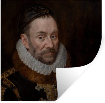 Muurstickers - Sticker Folie - Willem van Oranje - Schilderij - Oude meesters - Kunst - 100x100 cm - Plakfolie - Muurstickers Kinderkamer - Zelfklevend Behang XXL - Zelfklevend behangpapier - Stickerfolie
