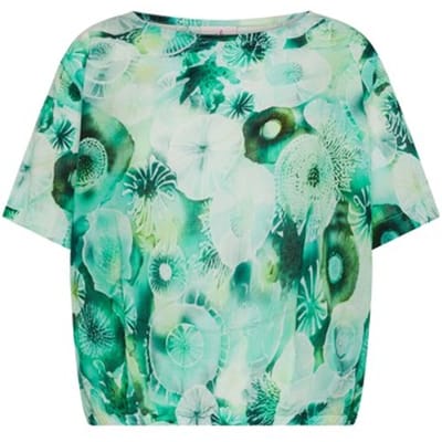 Deha Top Van Katoenen Mousseline Met All-Over Print - Fashion Wear - Vrouwen