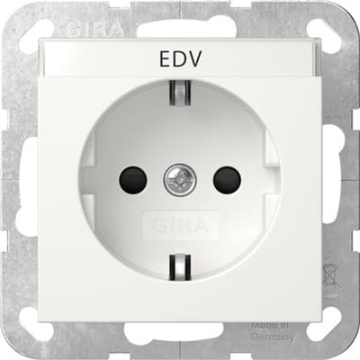 Gira Systeem 55 Verbeterde Veiligheid SCHUKO Stopcontact - 446203