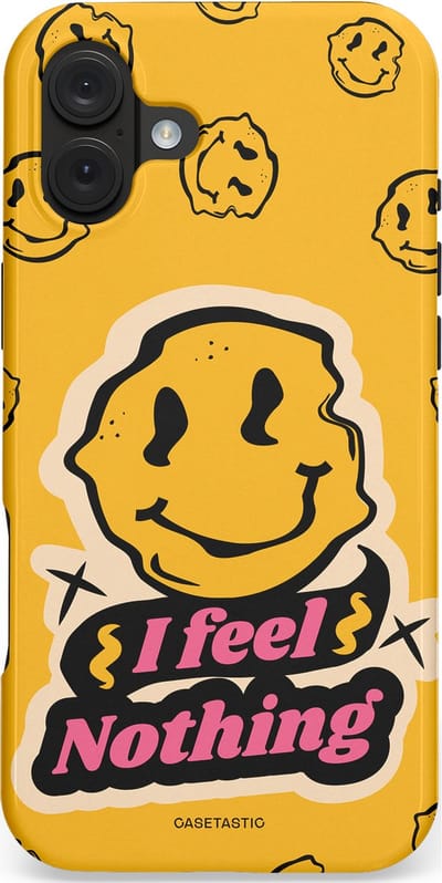 Casetastic hoesje geschikt voor Apple iPhone 16 Plus - MagSafe - Dubbellaagse bescherming - Alles is niks - Fashion Case - Okergeel Zwart Zand
