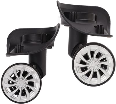 Dailygoods- Kofferwiel 11 Cm - Vervangingsset - Kofferwieltjes - Schokbestendig - Lichtgewicht - Duurzaam en slijtvast - Kofferwielen