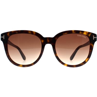 Tom Ford Ronde Dames Donker Havana Bruin Kleurverloop Olivia FT0914