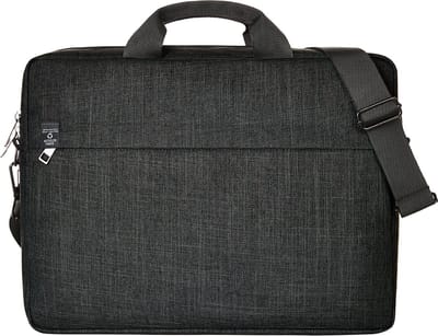 Laptoptas - zwart gemêleerd - 29 x 39 x 8 cm - 15 inch laptop - gerecycled materiaal - praktisch - Halfar - Europe