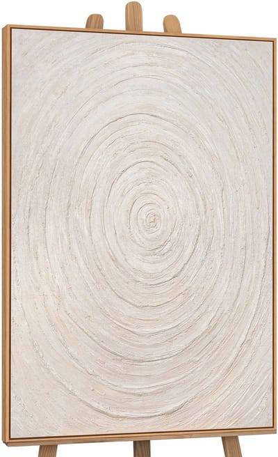 Canvas schilderij handgeschilderd echoes of time abstract – YS-Art Gallery – Luxe wanddecoratie voor woonkamer – Modern schilderij voor slaapkamer en hal