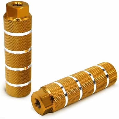 Fiets Voetsteunen - Extra Steunen - Fietsen Ondersteuning - Antislip Grip - 3/8 Inch - Goud