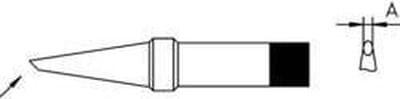 Weller 4PTBB8-1 Soldeerpunt Ronde vorm, afgeschuind Grootte soldeerpunt 2.4 mm Inhoud: 1 stuk(s)