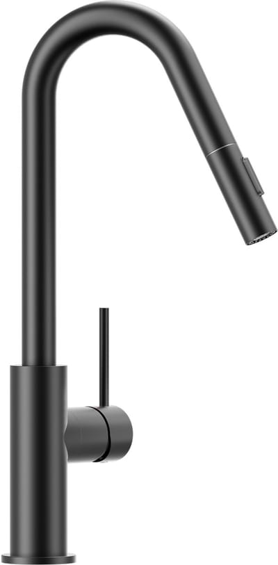 Cecipa Max Uittrekbare Keukenkraan - RVS - met Uitrekbare Uitloop - 2 Straalstanden - 40 cm Uittrekbereik - Zwart