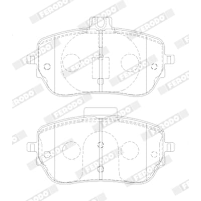 Remblokset FERODO FDB5180, voor