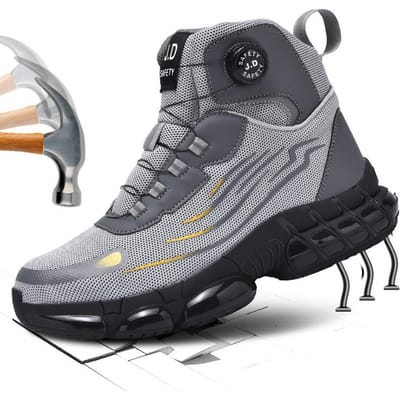 Hoge Onverwoestbare Werkschoenen Stalen Neus Veiligheidsschoenen voor Mannen Lekbestendig Antislip Koppel Sneakers voor Mannen 41