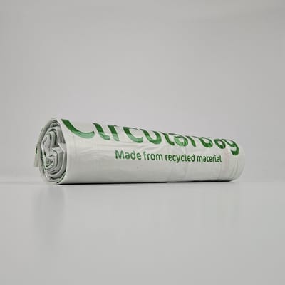 CircularBag 200 Liter | 120 Zakken | Geperforeerd | Transparant | Gerecycled LDPE | T25 | 85x140 cm - Plastic Afvalzakken Voor Plastic