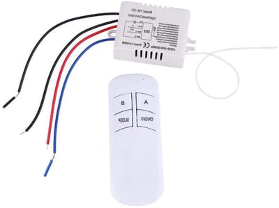 Afstandsbediening Schakelaar - Draadloze Lichtschakelaar - Verlichting Bediening - Eenvoudige Installatie - 20 mm - Wit