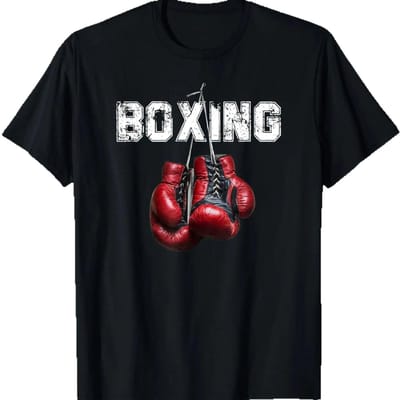 Grafisch Verjaardagscadeau Grappig Boksen T-shirt Ik Hou van Boksen 5XL gray