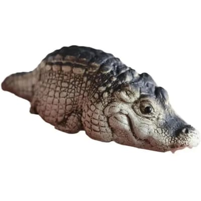 1 st Mini Krokodil Thee Huisdier Ornamenten Handgemaakt Thee Ceremonie Thee Spel Thee Kamer Tafel Huis Boetiek Geschikt voor Woonkamer Cadeau black