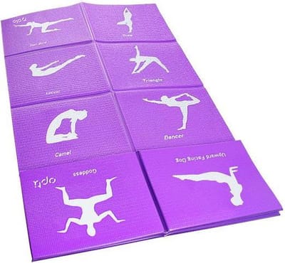 Opti bedrukte yoga oefenmat met een dikte van 5 mm & anti-slip