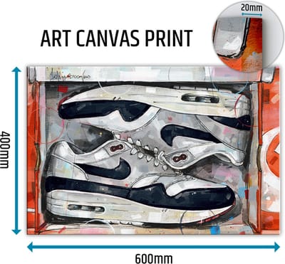 Sneaker canvas shoebox OG dark obsidian 60x40 cm