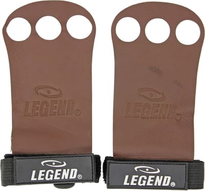 Crossfit & Fitness Handschoenen Heren/Dames Bruin Leer S