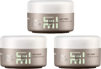 Wella EIMI - Texture - Grip Cream - Flexible Styling Cream - 3 x 75 ml
