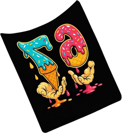 Grappig Dekentje - Flanel Deken - Gezelligheid Thuis - Speels Cijferprint - 75x100cm - Meerdere Kleuren