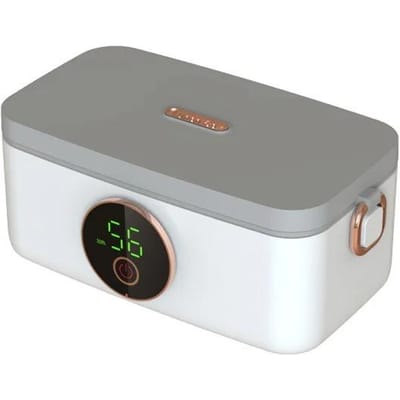 Draagbare Outdoor 16000MAh USB Oplaadbare Elektrische Verwarmings Lunchbox Verwarmen Maaltijd Bewaren Restaurant Eten Versdoos EU gray