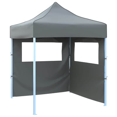 vidaXL - Partytent - 200 - x - 200 - x - 315 - cm - Antraciet - Oxford - Stof