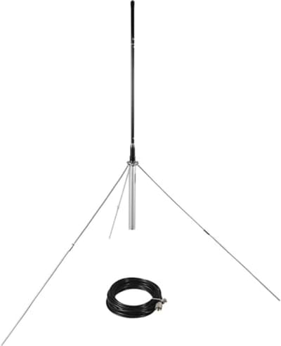 Buiten FM-transmitter Antenne 1/4 Golf Professioneel voor 87-108 MHz met Waterdichte 8 m TNC/BNC Kabel