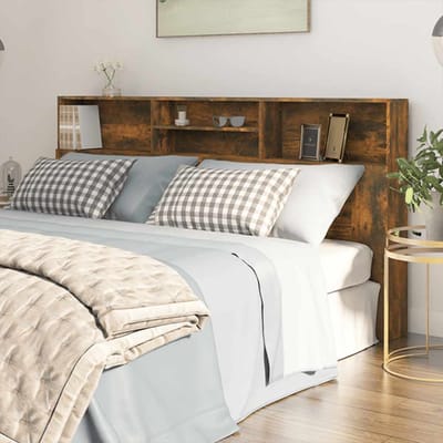 vidaXL - Hoofdbordkast - 200x19x103,5 - cm - gerookt - eikenkleurig