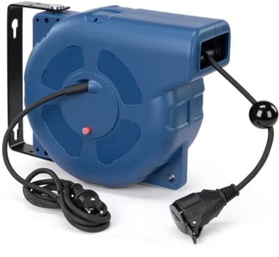 15 Meter Automatische Stroomhaspel, kabelhaspel IP44 3x 1,5mm
