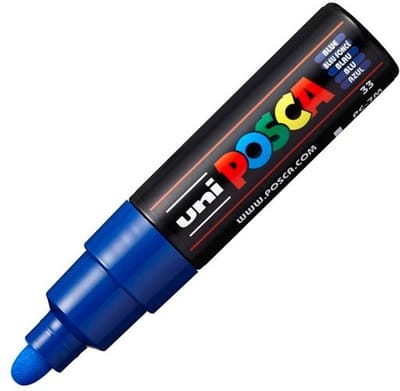 Markeerstift POSCA PC-7M Blauw (6 Stuks)