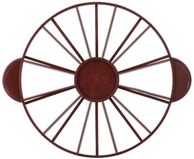 Dailygoods- Taartverdeler 10-12 punten - Taartsnijder - Cakeportiemarkering - Kunststof - Ergonomisch handvat - Hoogte 2,7 cm