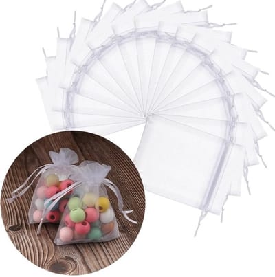 Dailygoody - Organzazakjes - Sieradenzakjes voor Bruiloft - 100 Stuks