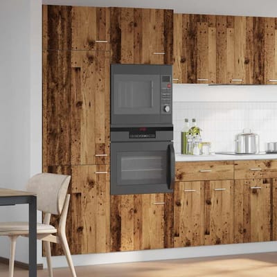 vidaXL - Magnetronkast - Lyon - 60x57x207 - cm - bewerkt - hout - oud - houtkleurig