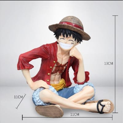 13CM Anime One Piece Monkey D Luffy Figurines d'Action en PVC Figure Anime Dessin Animé Figure Jouet oys Pour Cadeau de Noël Chaud brown