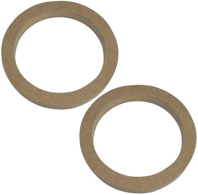 Dailygoods - Set van 2 Universele Luidsprekeradapters - Steunen voor Geluidssystemen - Ø130mm - Ø150xØ118x18mm - Ideaal voor Auto en Voertuigen