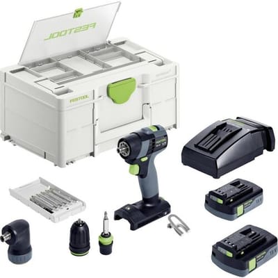 Festool TXS 18 C 3,0-Set 576896 Accu-schroefboormachine 18 V 3.00 Ah Incl. accu, Incl. lader