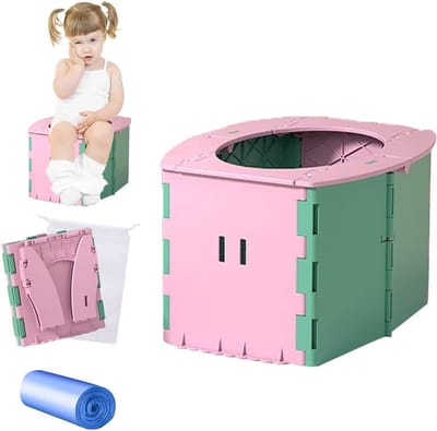 Opvouwbaar kindertoilet voor reizen - Draagbare kleine toiletpot voor baby's