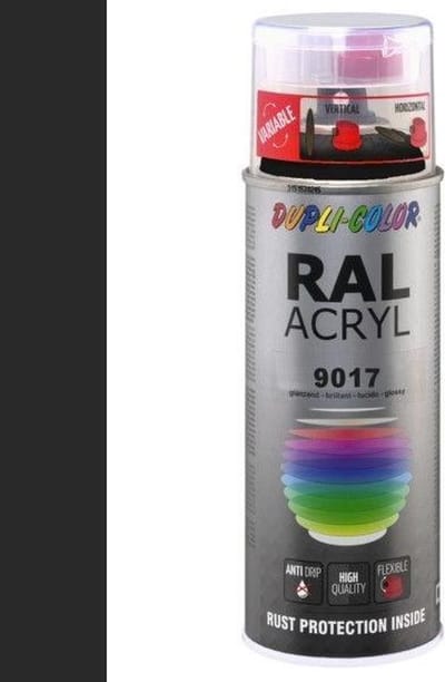 Dupli-Color acryllak mat RAL 9017 verkeerszwart - 400 ml