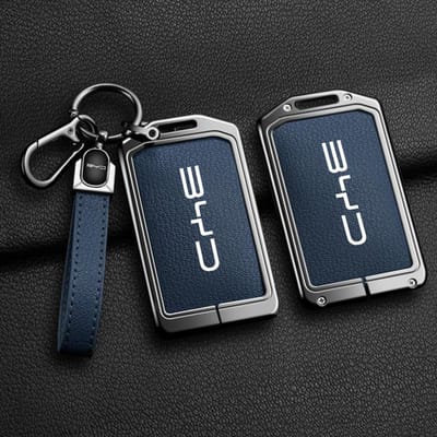 Pour Byd Atto 3 Act Seal Tang F3 E6 Yuan Song Plus Ev F0 Qin Han Dolphin S7 S6 L3 M6 Étuis en Cuir pour Carte de Clé de Voiture Accessoires Auto gray