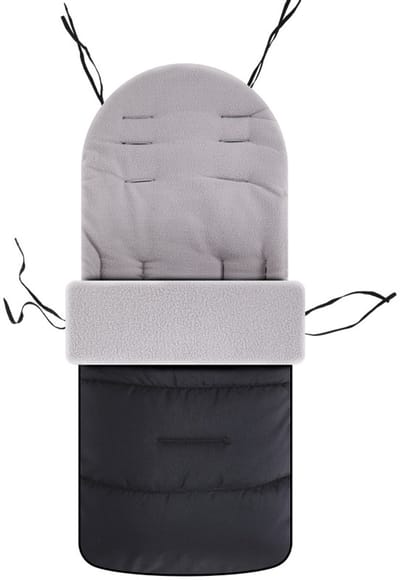 Winter kinderwagen tas - universele kinderwagen hoes - kinderwagen voetenzak - winter slaapzak - warme kinderwagen voetenzak - kinderwagen accessoires - 86*45cm -Grijs