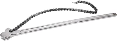 Dailygoods- Kettingsleutel Verstelbaar - Ratelende Sleutel - Lange Handgreep - Articulatiegereedschap - Voor Autoreparaties - Pijpleidinginstallaties
