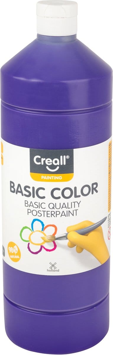 Plakkaatverf creall basic paars 1000ml | 6 stuks