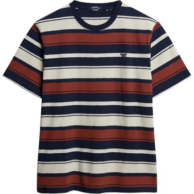 Superdry - Gestreept T-shirt met relaxte pasvorm - Heren - T-shirts