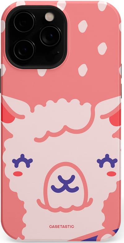 Casetastic Hoesje Geschikt voor Apple iPhone 13 Pro Max Magsafe - Stijlvolle Beschermende Duo-layer Case - Lama beat