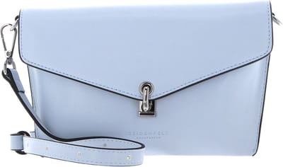 SEIDENFELT MANUFAKTUR Schoudertas Gordeltas Kisa Crossbody Sky Blue Lichtblauw