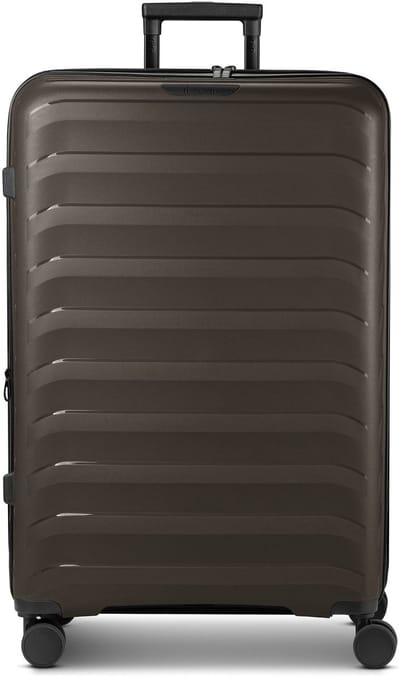 d & n Toronto 4 wielen Trolley L 75 cm met uitbreidingsplooi - Harde bagage - TSA slot - mocha brown
