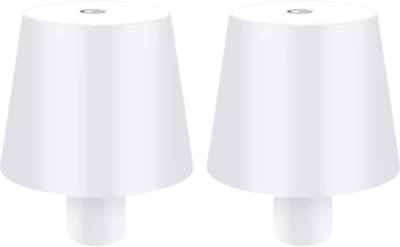 Flessenlamp - 2 Stuks- Tafellamp - Flessenlamp Wit - Wit - Usb-C Oplaadbaar - Oplaadbare Tafellamp - Warm wit - Touch Dimbaar - LED