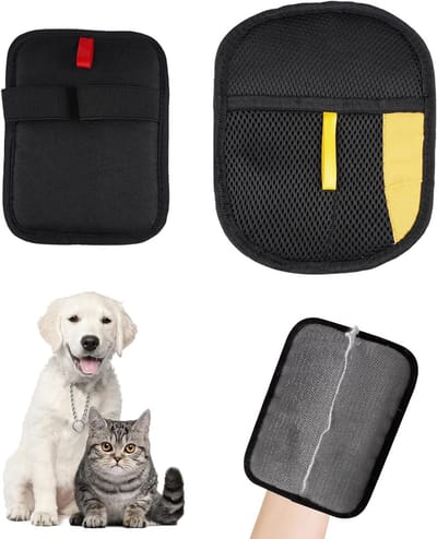 Dubbelzijdige magnetische handschoenen voor het verwijderen van huisdierhaar, herbruikbare honden- en kattenhaarhandschoenen voor kleding en meubels