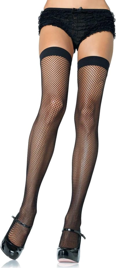 Nylon Net Stocking, 10 kleuren Volwassenen Vrouwen Blauw Maat One size