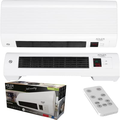 Luchtgordijnverwarmer Elektrische verwarming 1000 W 2000 W Open raamfunctie Afstandsbediening 2 niveaus Verwarming Timer Stil